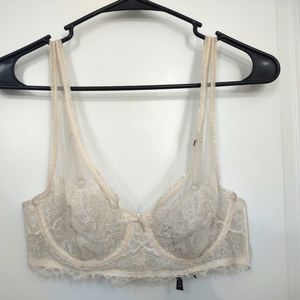 Victoria's Secret White Lace Bra, 34C